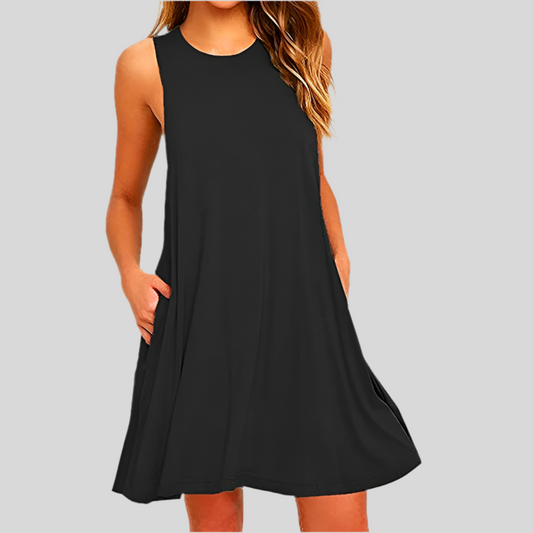 Women's T-Shirt Dresses Beach Cover Up With Pockets