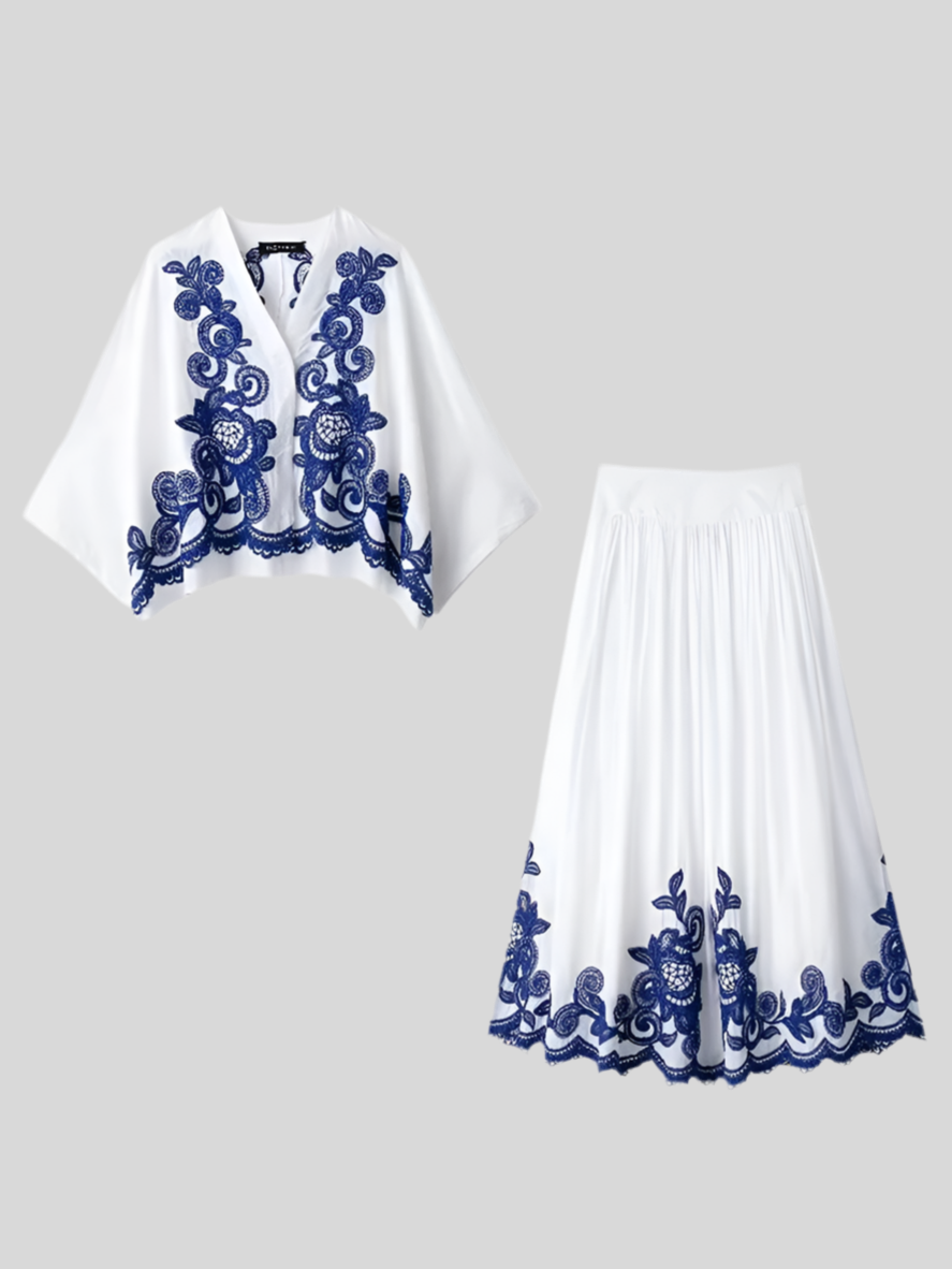 Women's Embroidered 2-piece Set