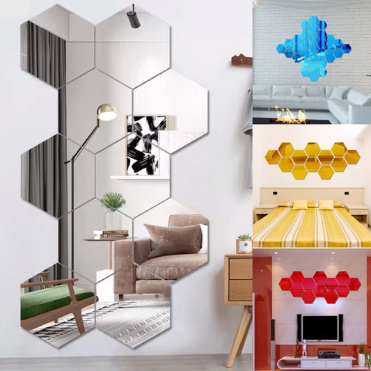 Geometric Mirror Wall Accents - Modern Abstract Home Decor