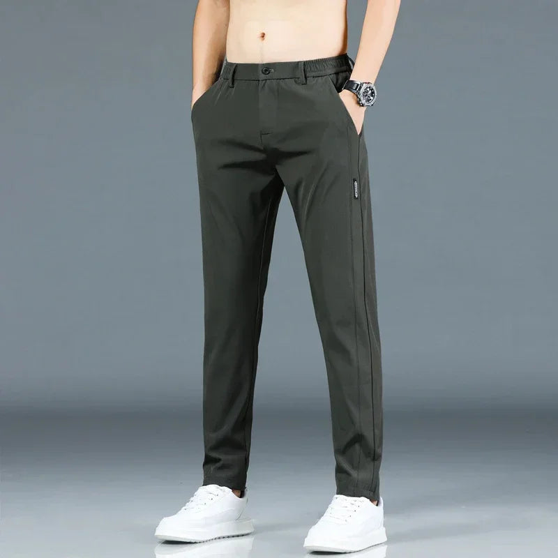 Men’s Trouser Casual Pants - Stretch Slim Fit for Daily Wear