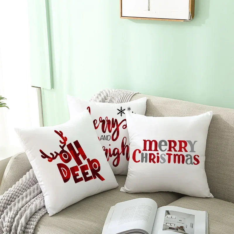 45cm Christmas Cushion Cover Pillowcase 2024 Christmas Decorations