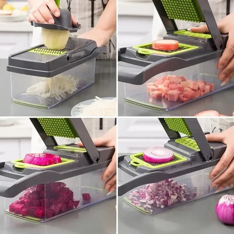 Professional-Grade Multifunctional Vegetable Slicer and Chopper - Kitchen Essentials