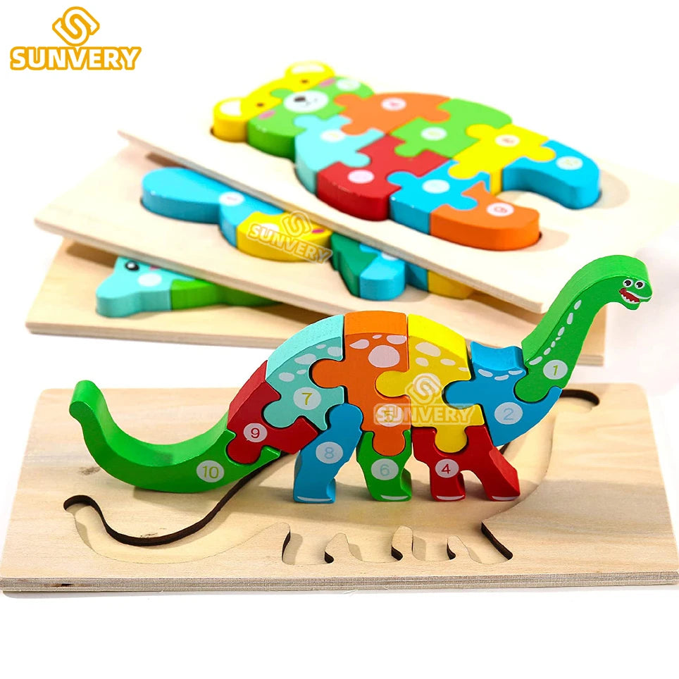 Montessori Toys Puzzle Educational Dinosaur Toy