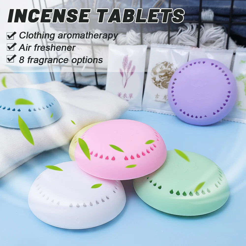 Multi-Use Scented Air Freshener Tablets - Ideal for Bedroom, Wardrobe, Car & Bathroom