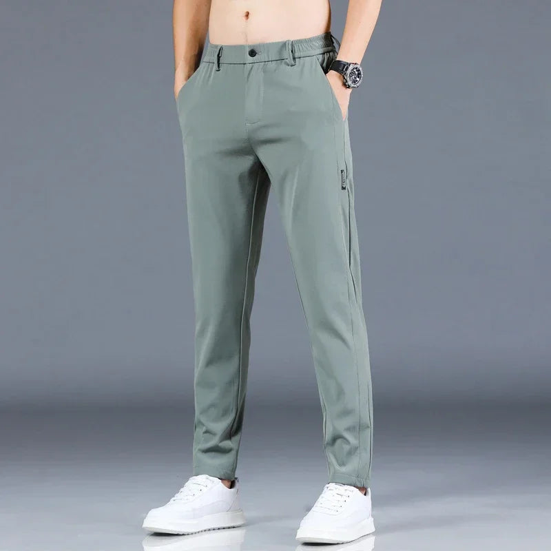 Men’s Trouser Casual Pants - Stretch Slim Fit for Daily Wear