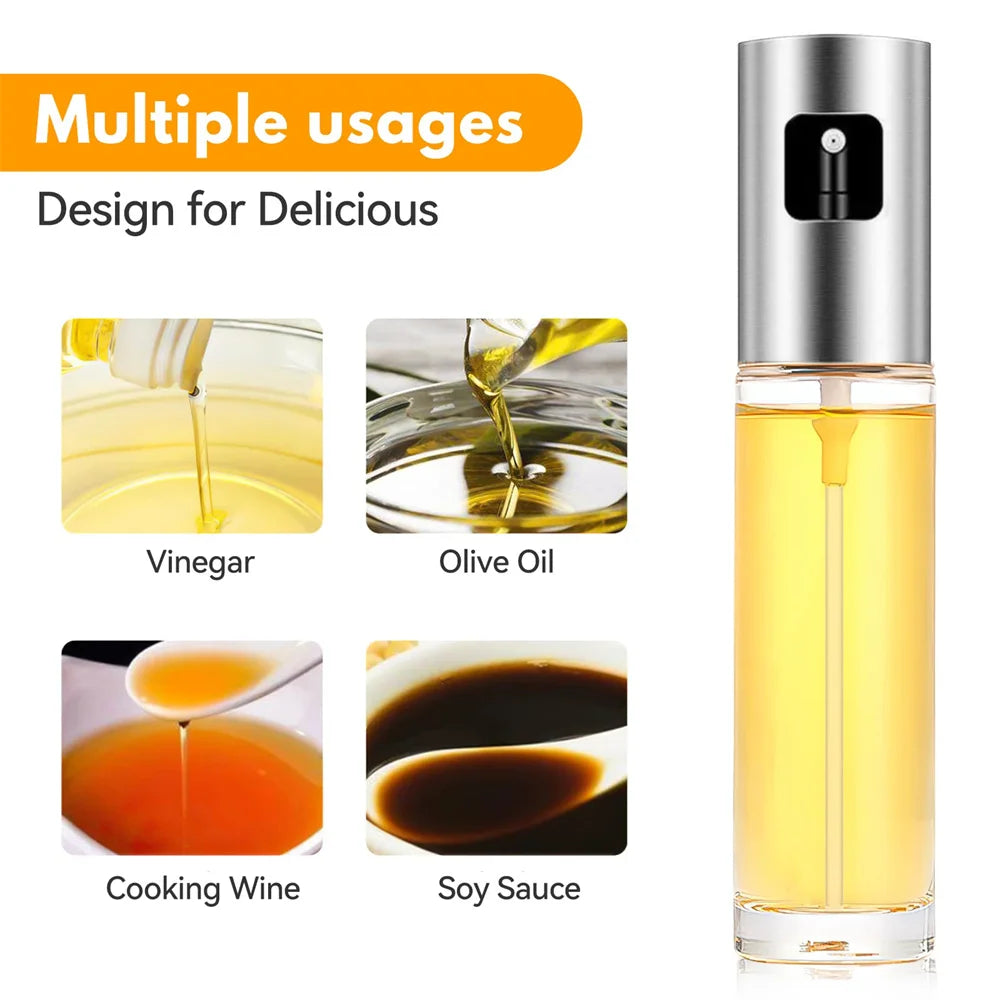 Glass Oil Sprayer for Cooking - Premium Kitchen Basting Tool