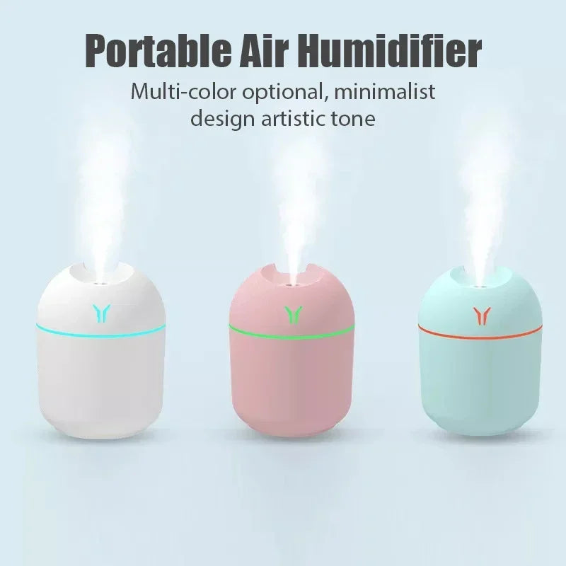 250ML Mini Aroma Diffuser and Air Humidifier with LED Night Lamp