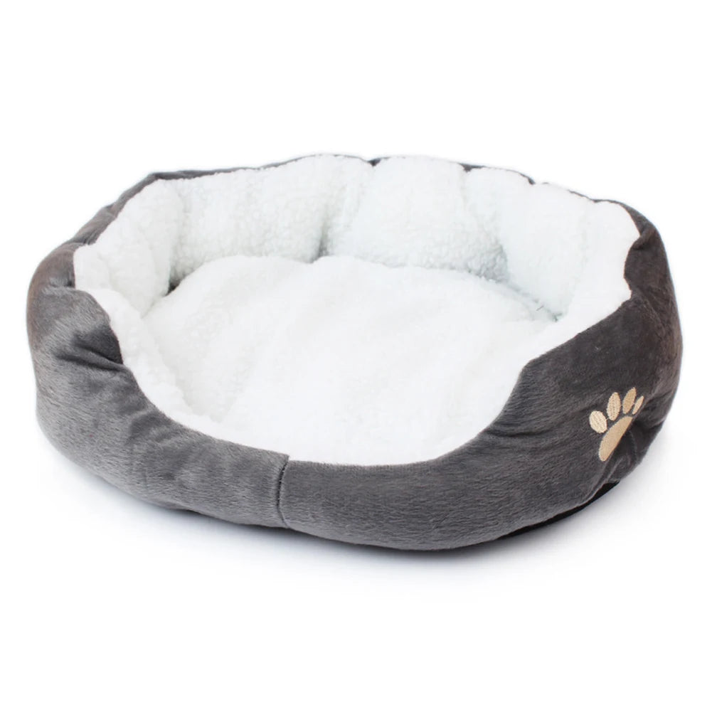 Cozy Pet Bed with Thickened PP Cotton - Ideal for Small Dogs and Cats