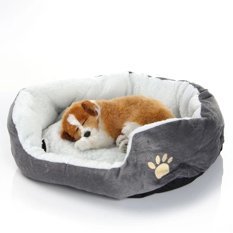 Cozy Pet Bed with Thickened PP Cotton - Ideal for Small Dogs and Cats