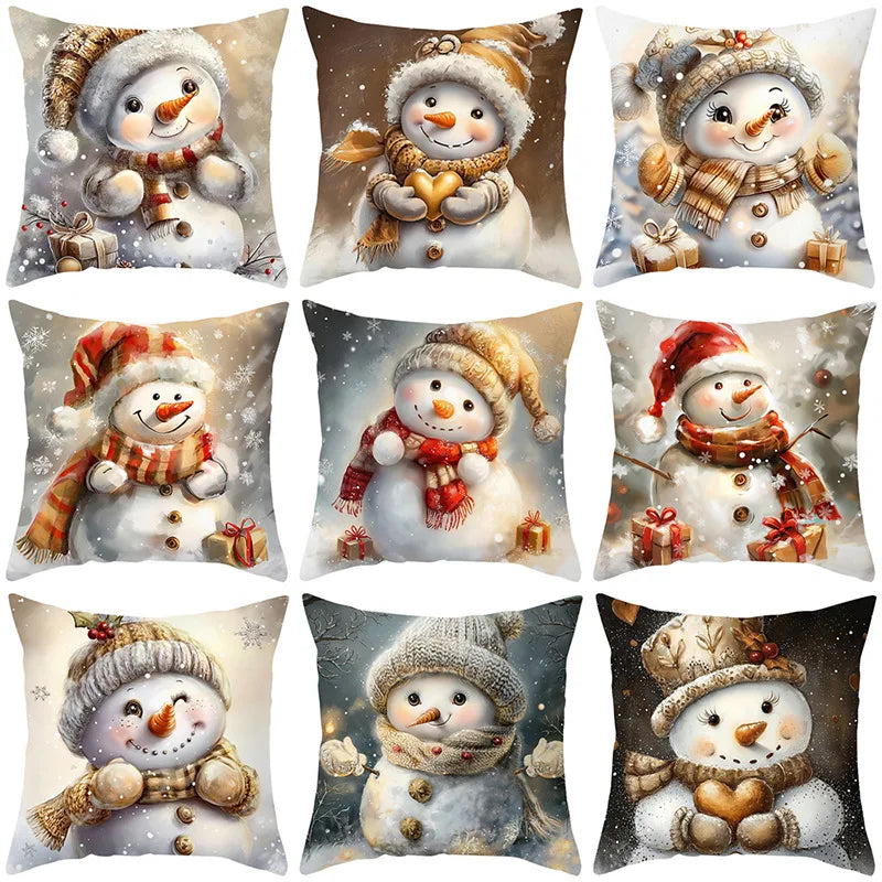 45cm Christmas Cushion Cover Pillowcase 2024 Christmas Decore