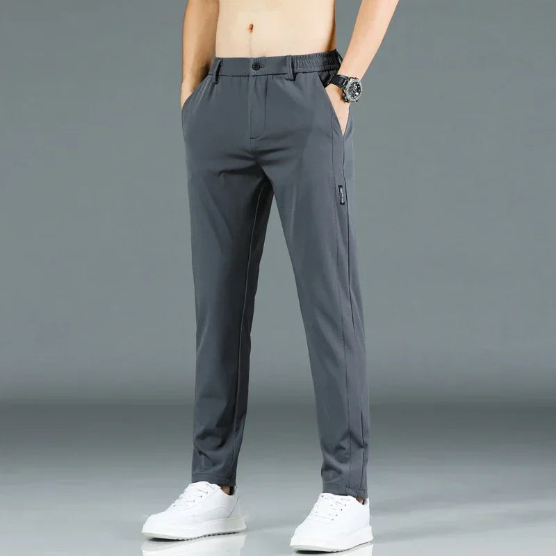 Men’s Trouser Casual Pants - Stretch Slim Fit for Daily Wear