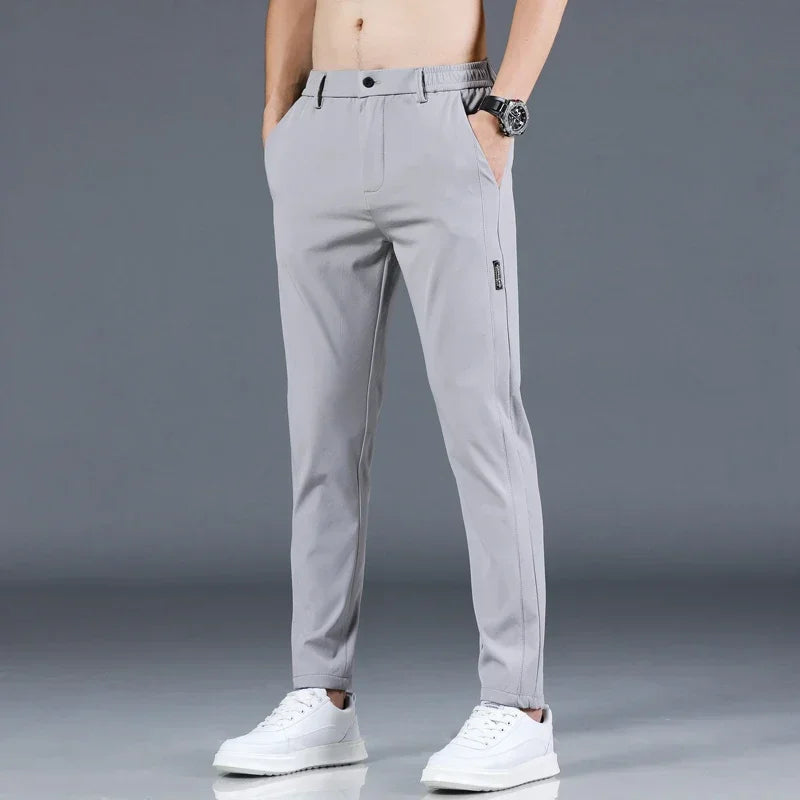 Men’s Trouser Casual Pants - Stretch Slim Fit for Daily Wear