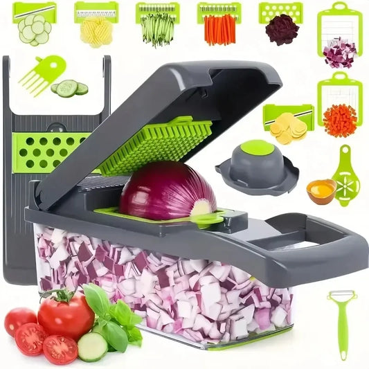 Professional-Grade Multifunctional Vegetable Slicer and Chopper - Kitchen Essentials