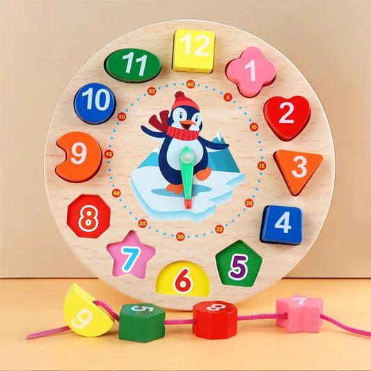 Montessori Wooden Development Games Wood Puzzle for Kids Educational Learning Toy