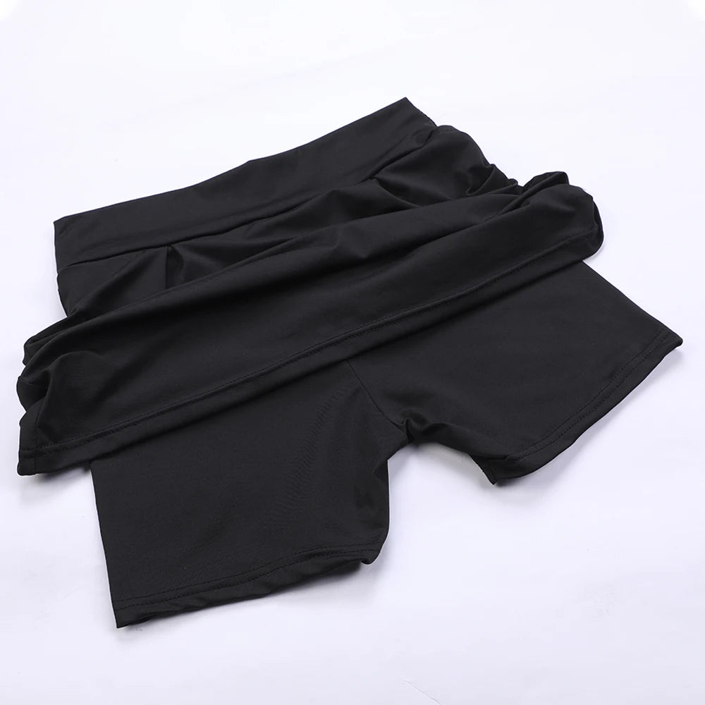 Women’s Sport Shorts Skirts Running Breathable High Waist