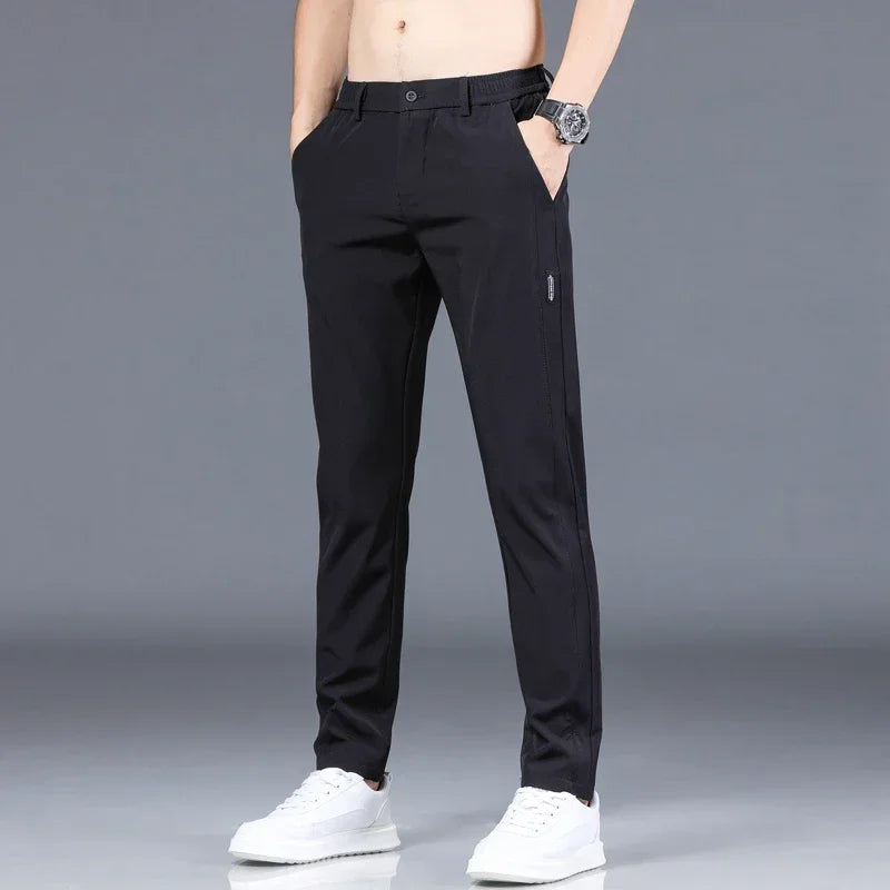 Men’s Trouser Casual Pants - Stretch Slim Fit for Daily Wear